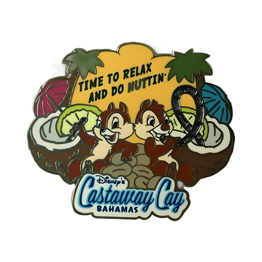Time To Relax and Do Nuttin' - Chip and Dale Disney pin