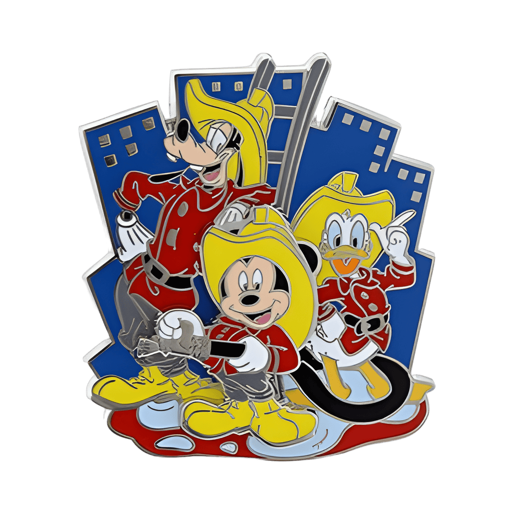 Vintage Mickey, Donald, and Goofy Firefighters Disney pin
