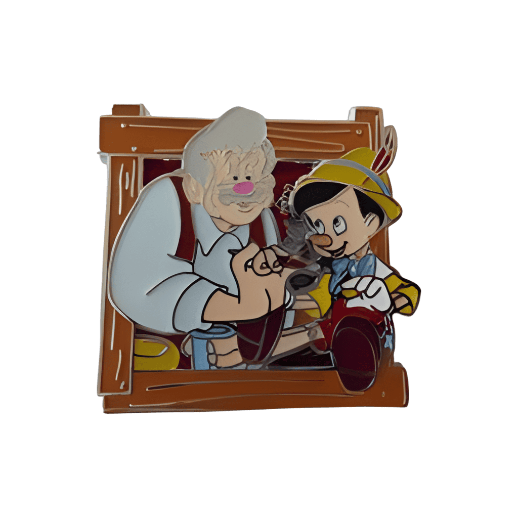 Pinocchio and Geppetto Disney pin