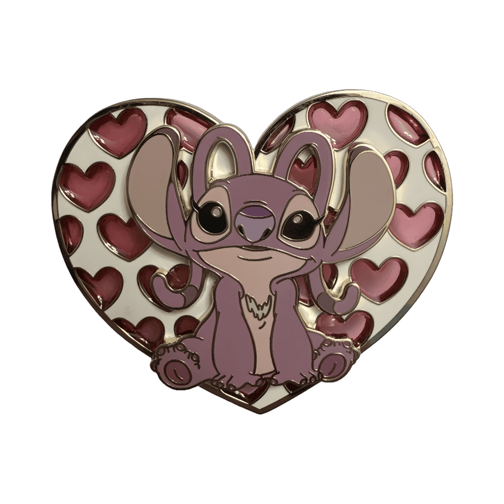 Angel Stitch Stained Glass Heart Disney pin