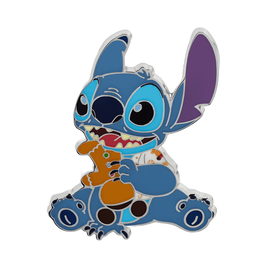 Stitch And Angel With Gingerbread Set - November - Stitch With Gingerbread Man Disney pin