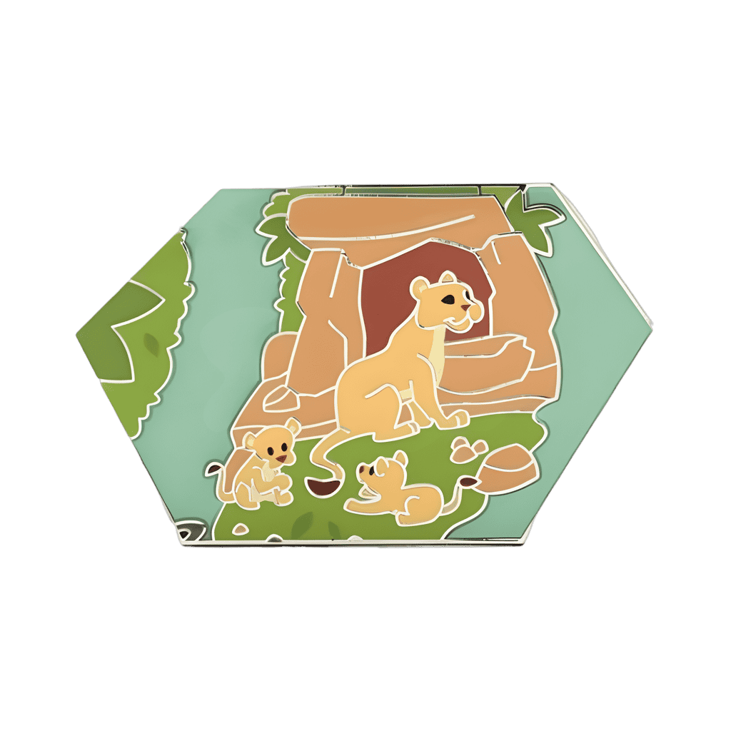 Lioness with Cubs Disney pin