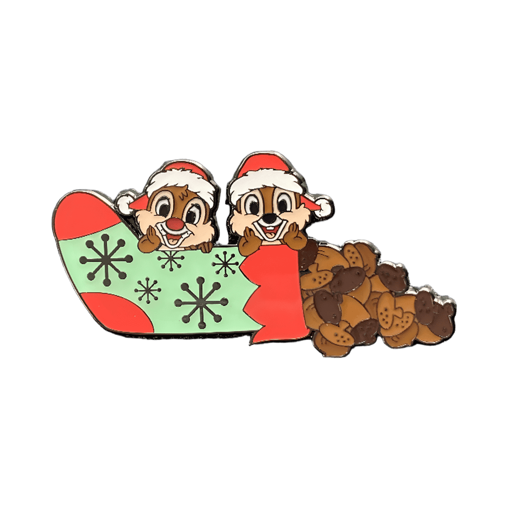 Chip & Dale Acorn Stocking Disney pin