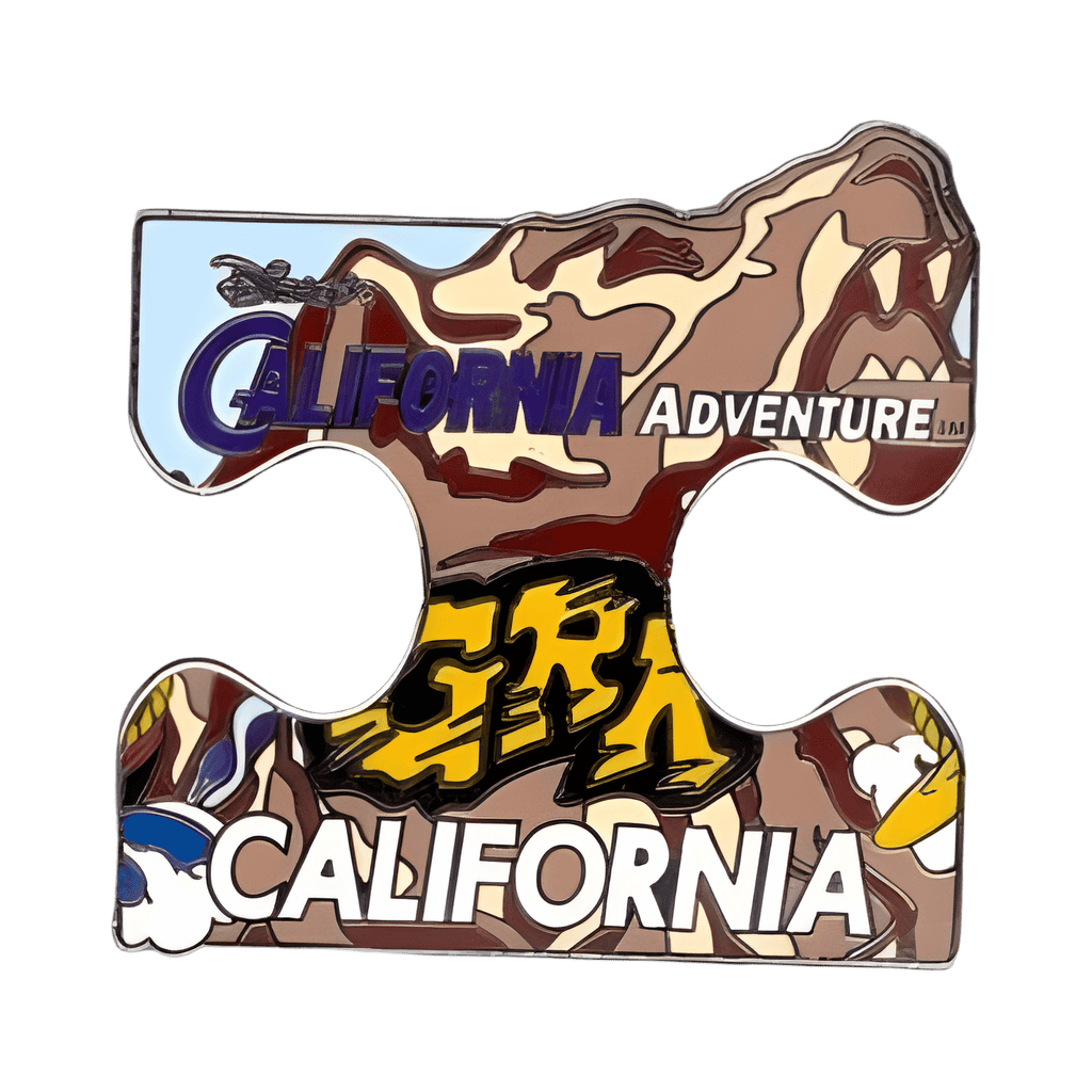 Grizzly Peak and "GRR" Text (California) Middle Piece Disney pin