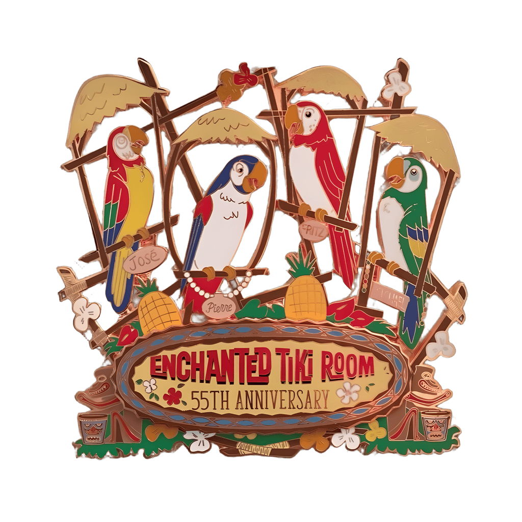 Tiki Birds Jose, Pierre, Fritz and Michael Disney pin
