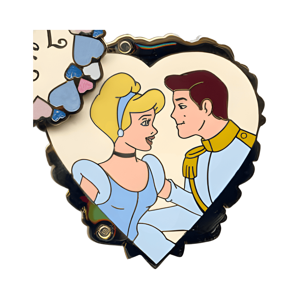 Sweetheart Series (Cinderella & Prince Charming) Hinged Disney pin