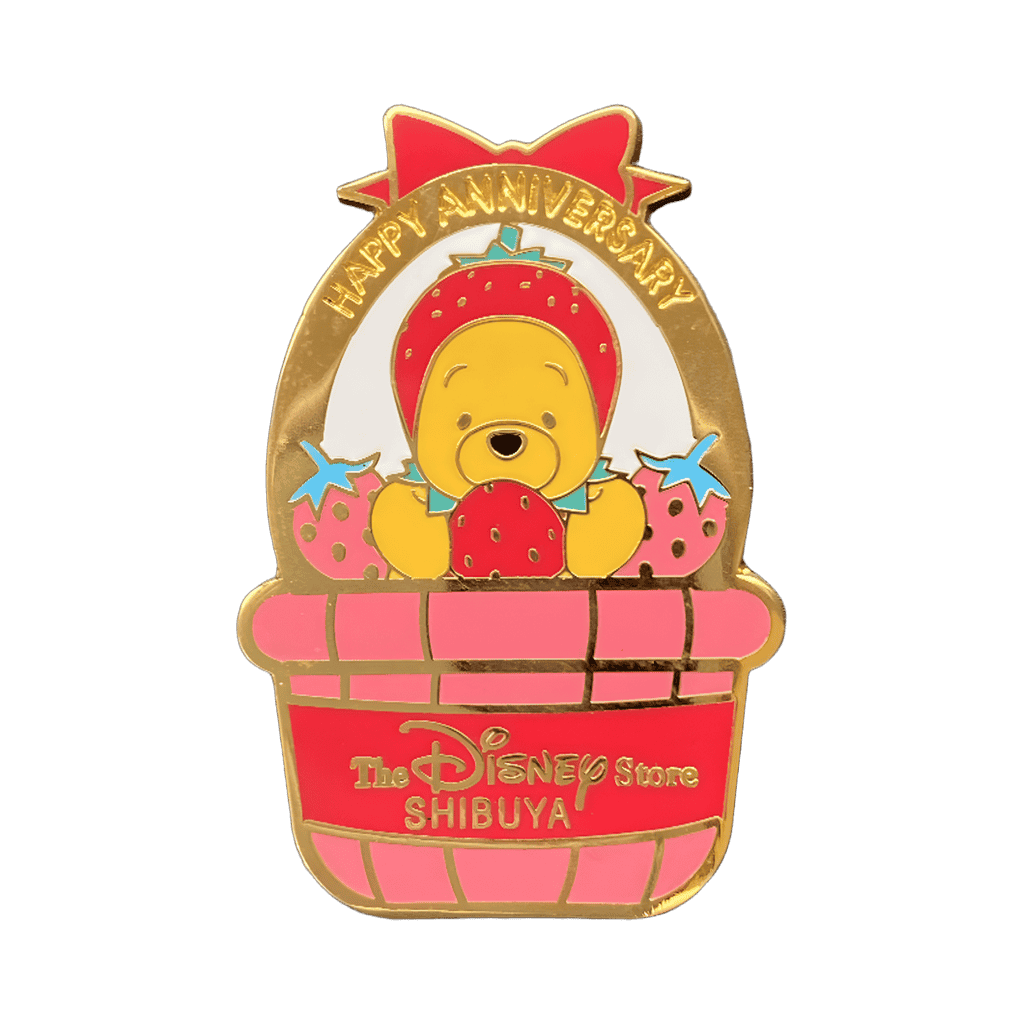 Pooh in Basket with Strawberries Disney pin