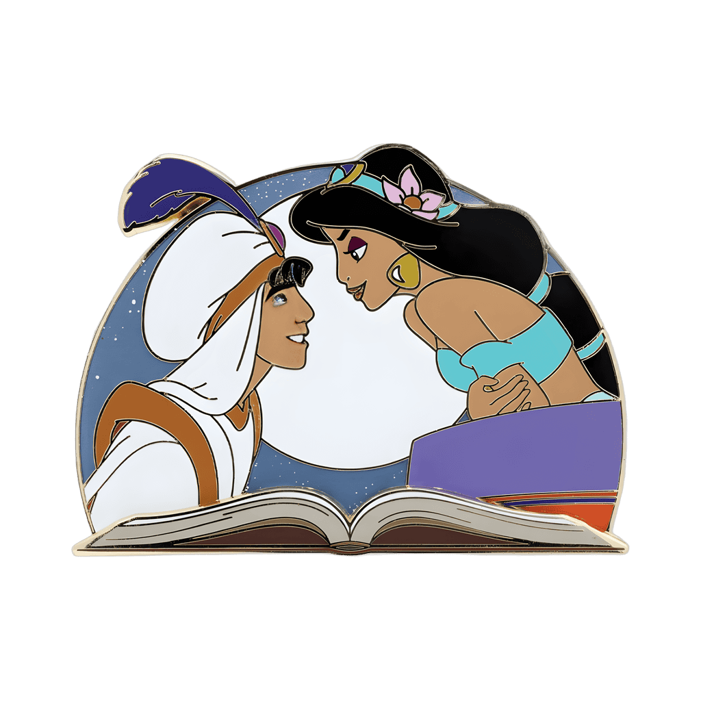 Jasmine and Aladdin Magic Carpet Storybook Disney pin