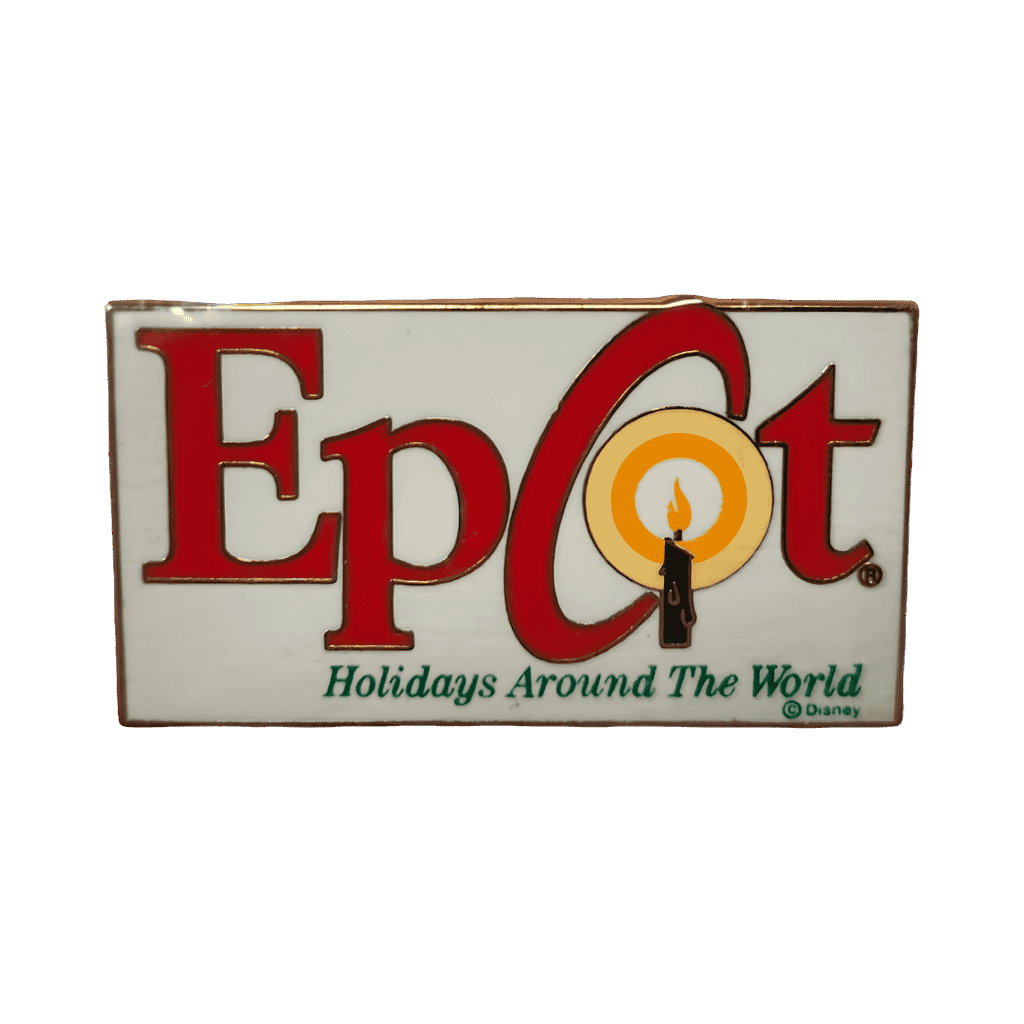 Red Epcot Logo - Cloisonne Disney pin
