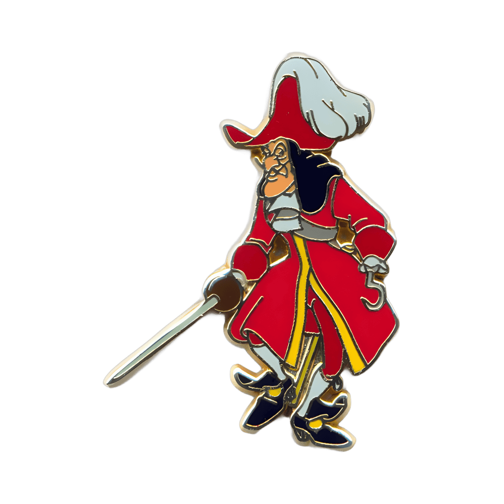 Captain Hook Walking With His Sword Disney pin