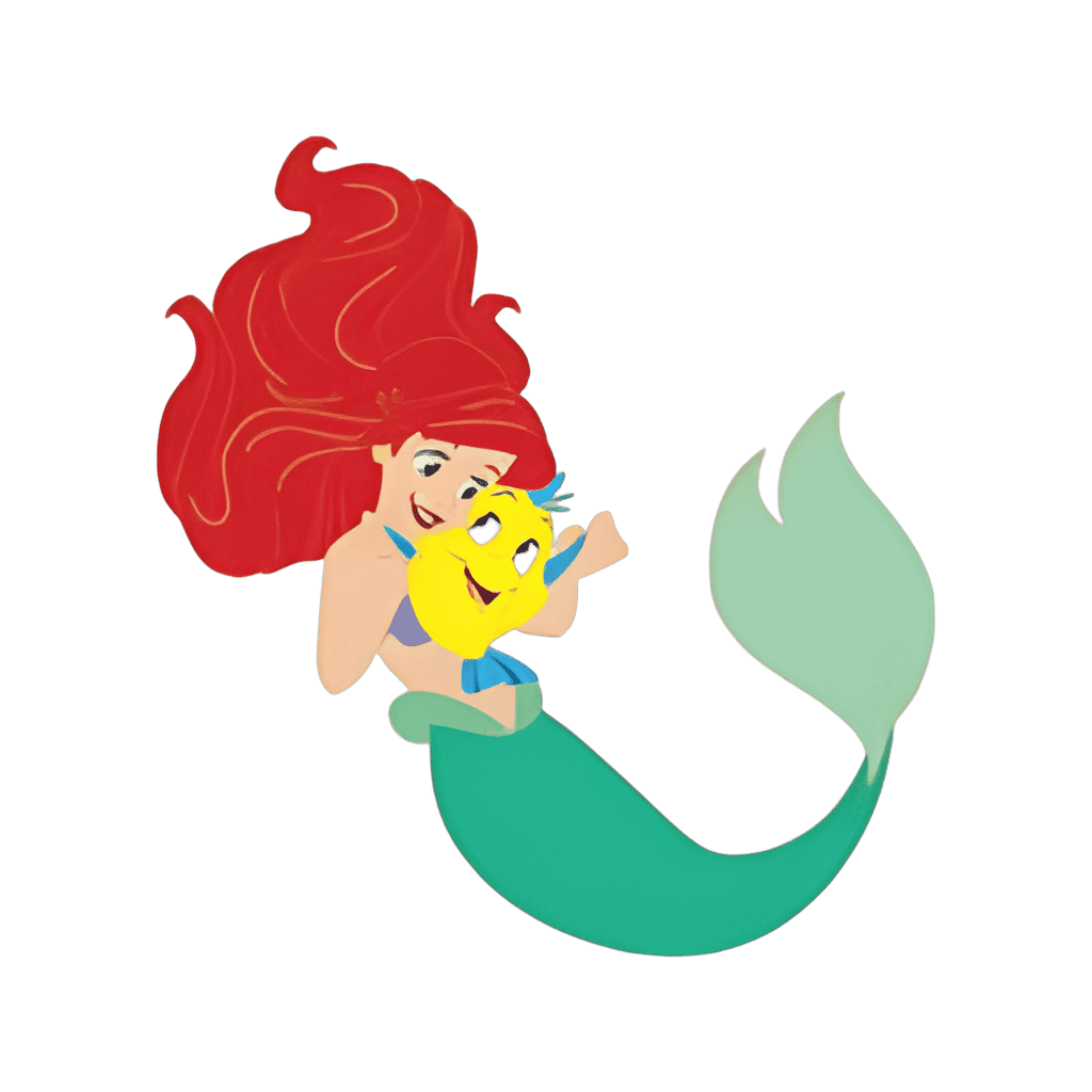 Ariel & Flounder Disney pin