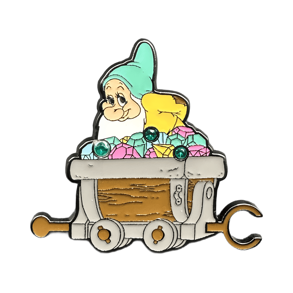 Bashful train cart Disney pin