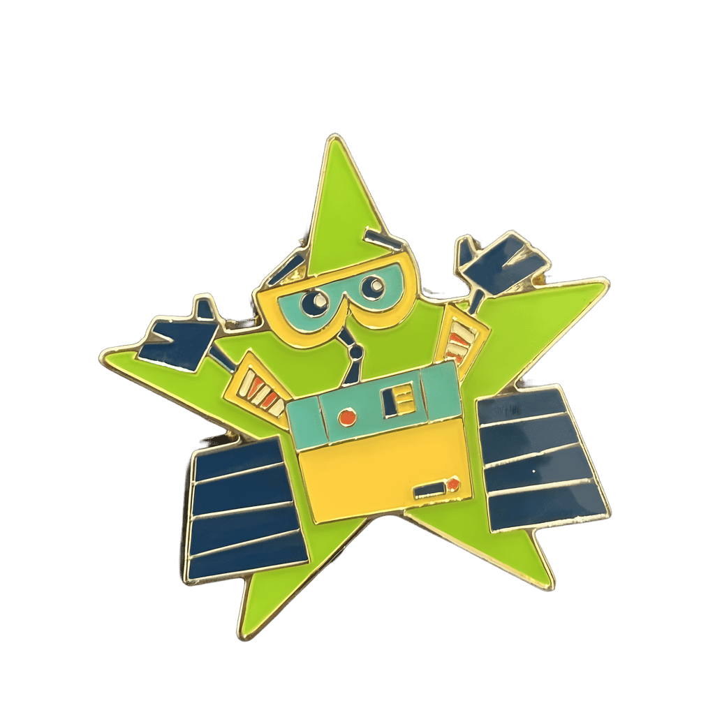 Wall-E with Green Star Disney pin