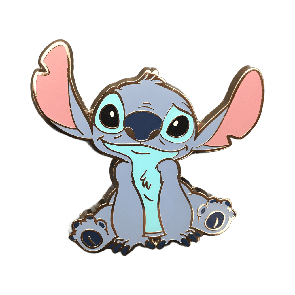 Stitch Sitting with Tilted Head Disney pin