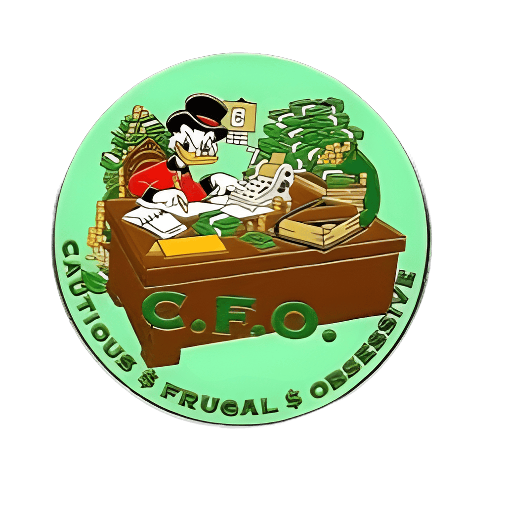 Scrooge McDuck CFO - Cautious, Frugal, Obsessive Disney pin