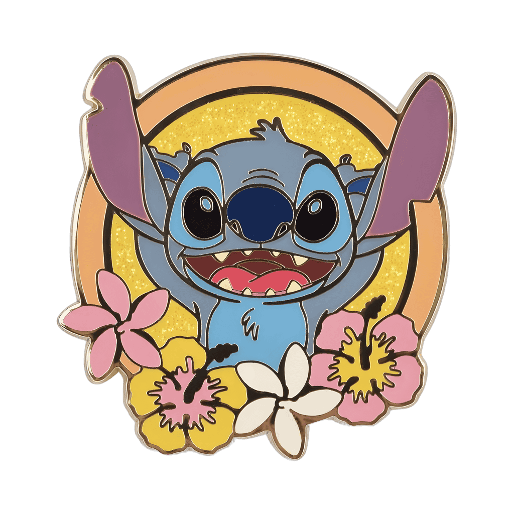 Stitch Floral Frame Disney pin