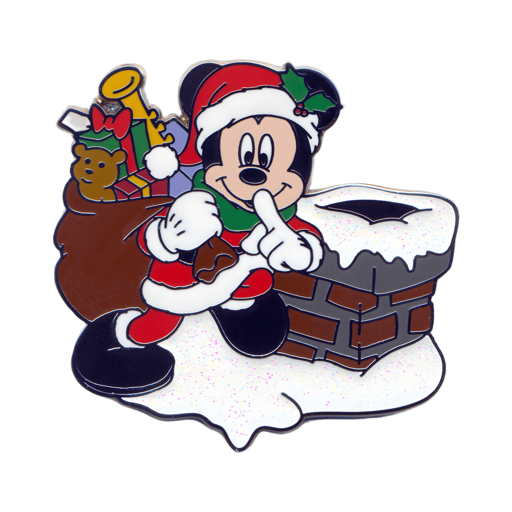 Christmas Holiday Mickey Mouse Santa with Toy Bag Disney pin