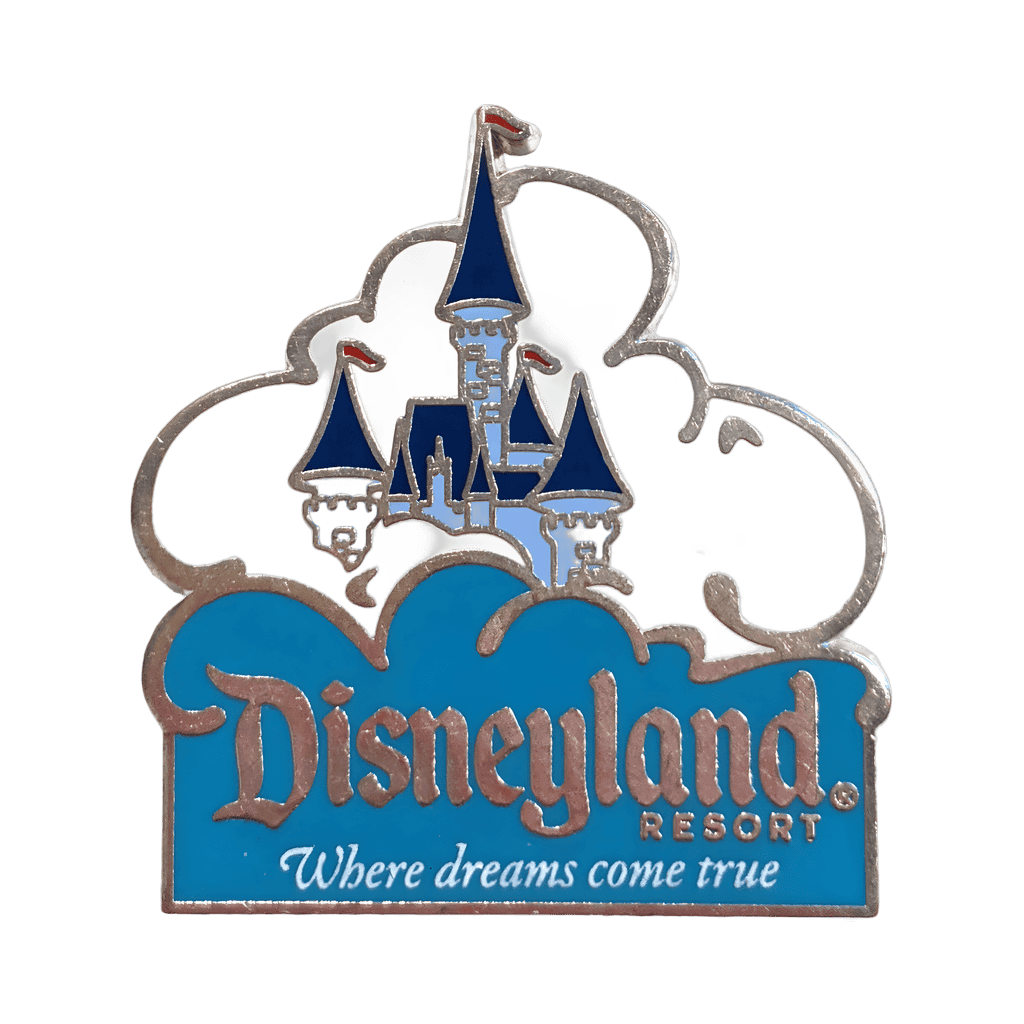 Where Dreams Come True - Teal Logo and Castle Cloud Disney pin
