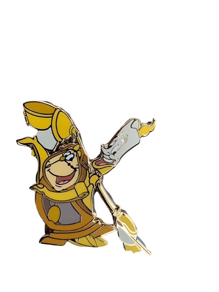 Cogsworth and Lumiere Disney pin