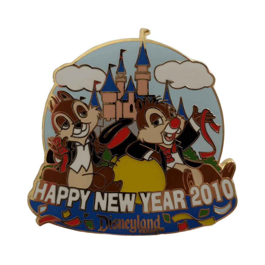 Happy New Year 2010 - Chip & Dale Disney pin
