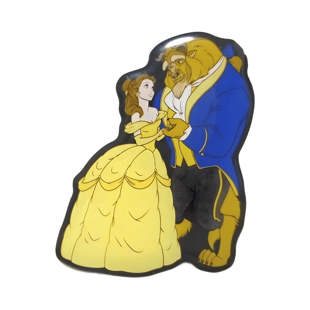 Beauty and the Beast 4-pin set - Belle and Beast Disney pin