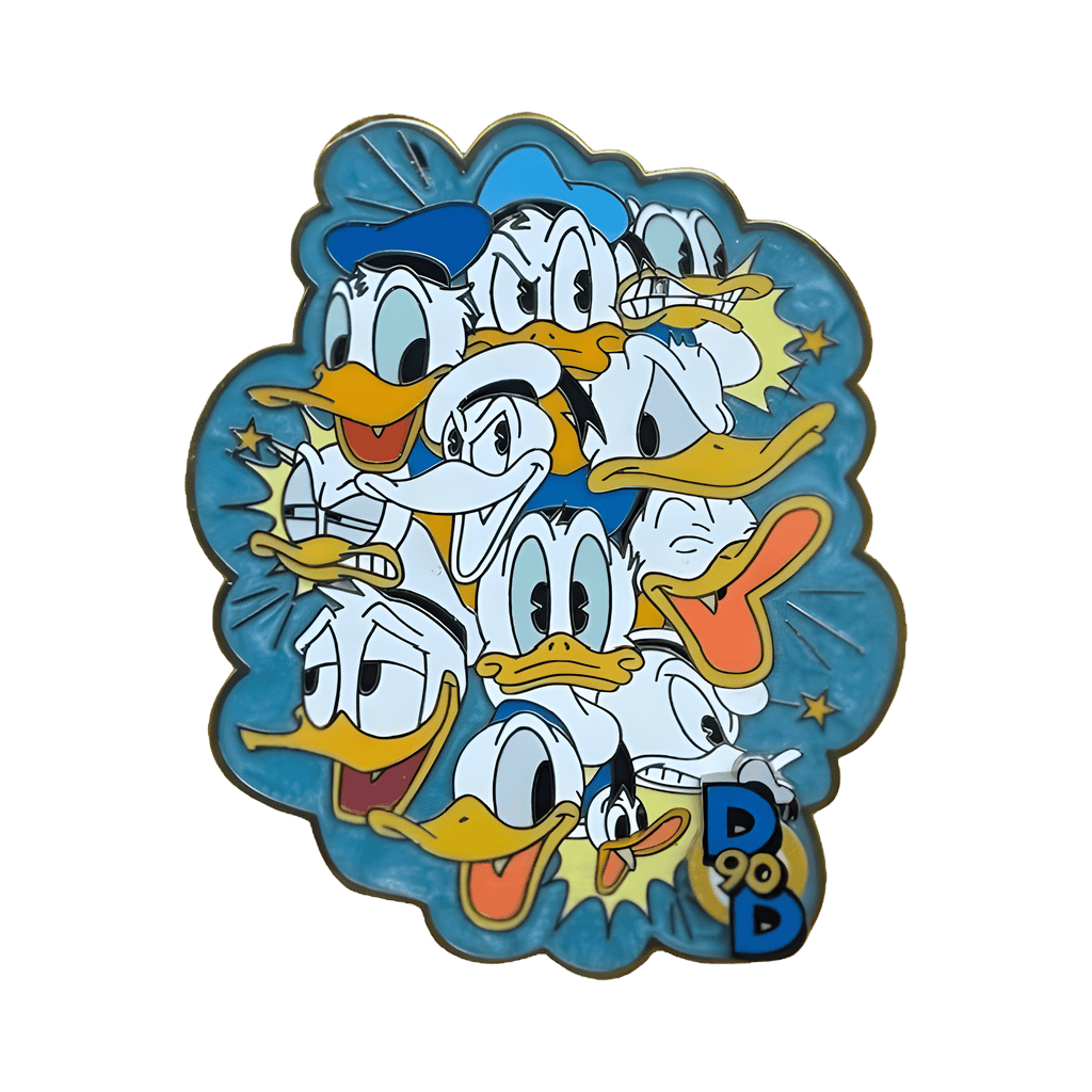 Donald Through the Years Heads Jumbo Disney pin