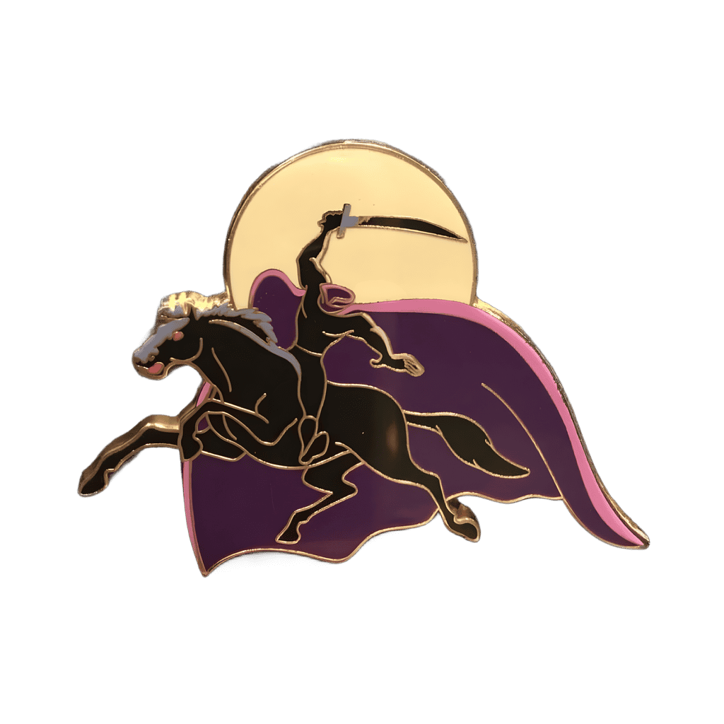 Headless Horseman under midnight moon Disney pin