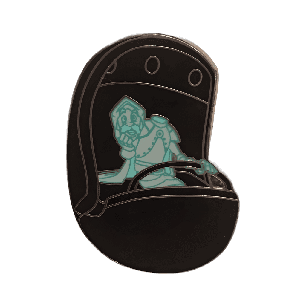 The Headless Knight (Silver Metal) Disney pin
