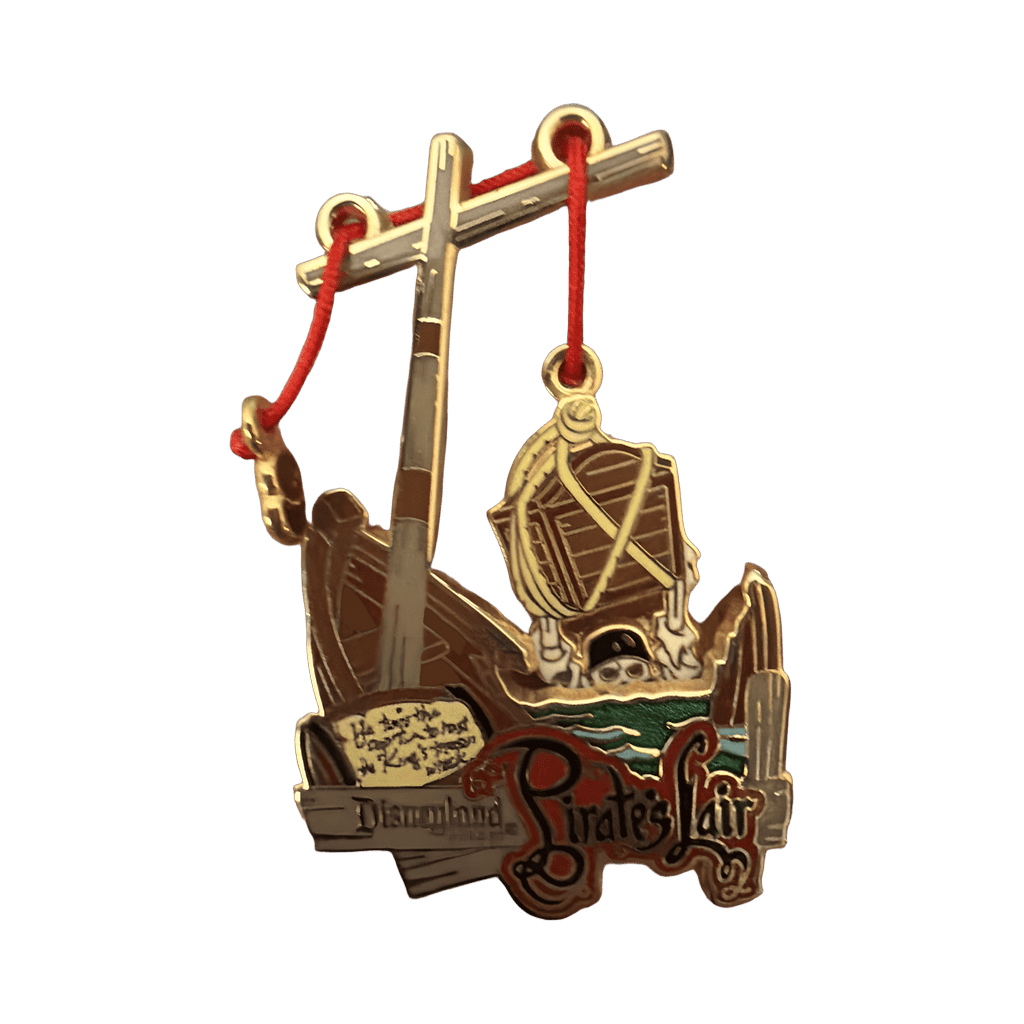 Skeleton with Treasure Chest Disney pin
