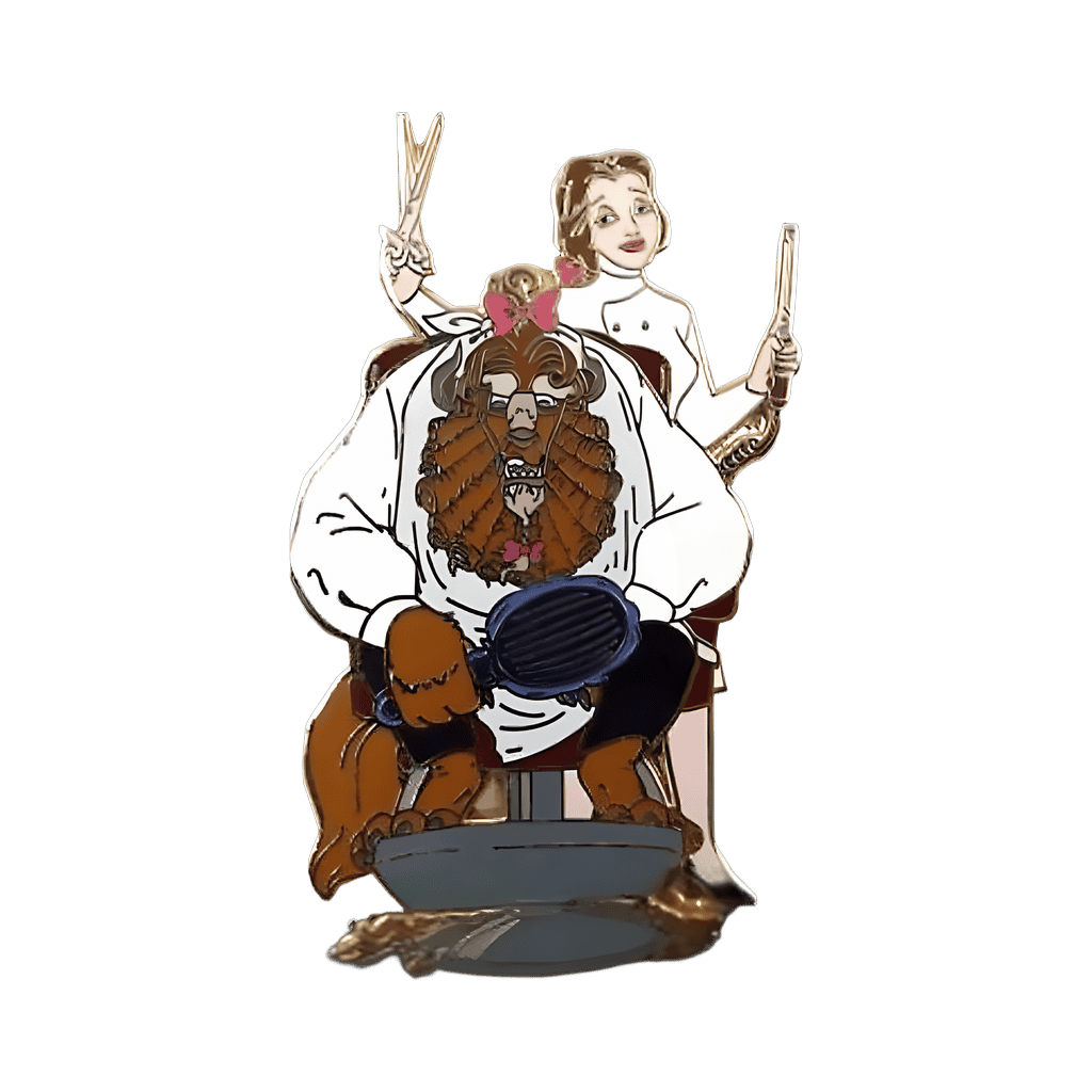Belle and Beast - Beauty and the Beast - Barber Shop Disney pin