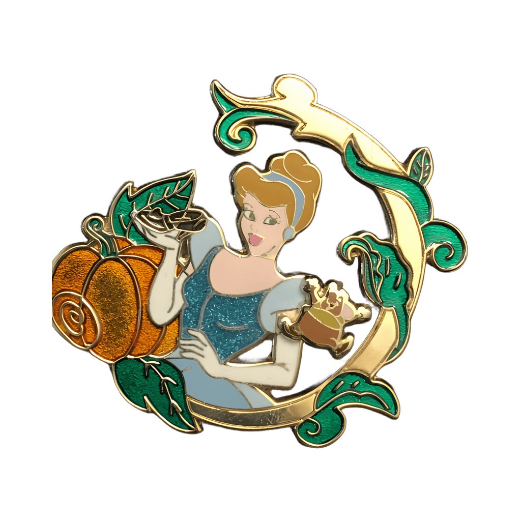 Cinderella Vine with Gus & pumpkin Disney pin