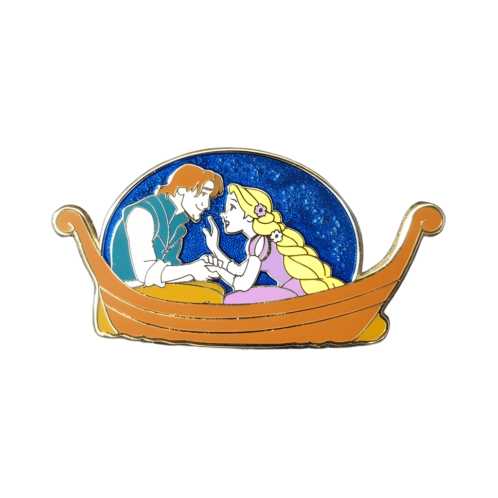 Rapunzel and Flynn in Gondola Disney pin