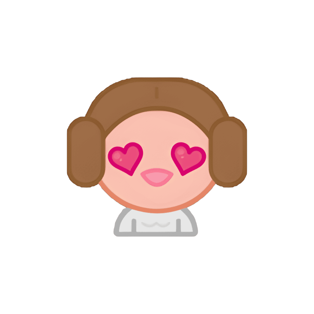 Leia Organa (Heart Eyes) Disney pin
