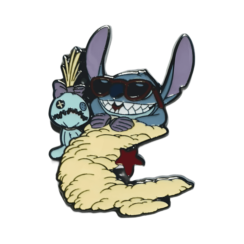 Scrump and Stitch Sand Mermaid Disney pin