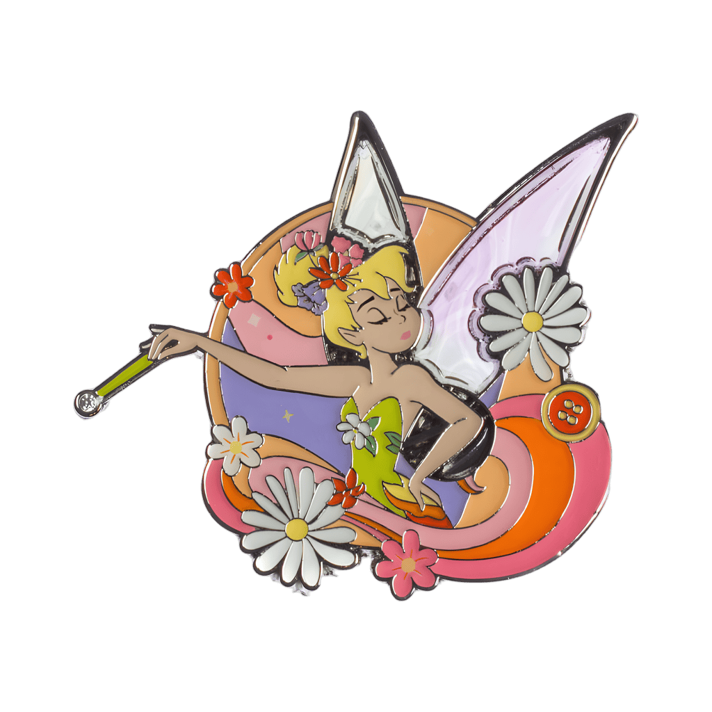 Colourful Flowers Wand Iridescent Wings Disney pin