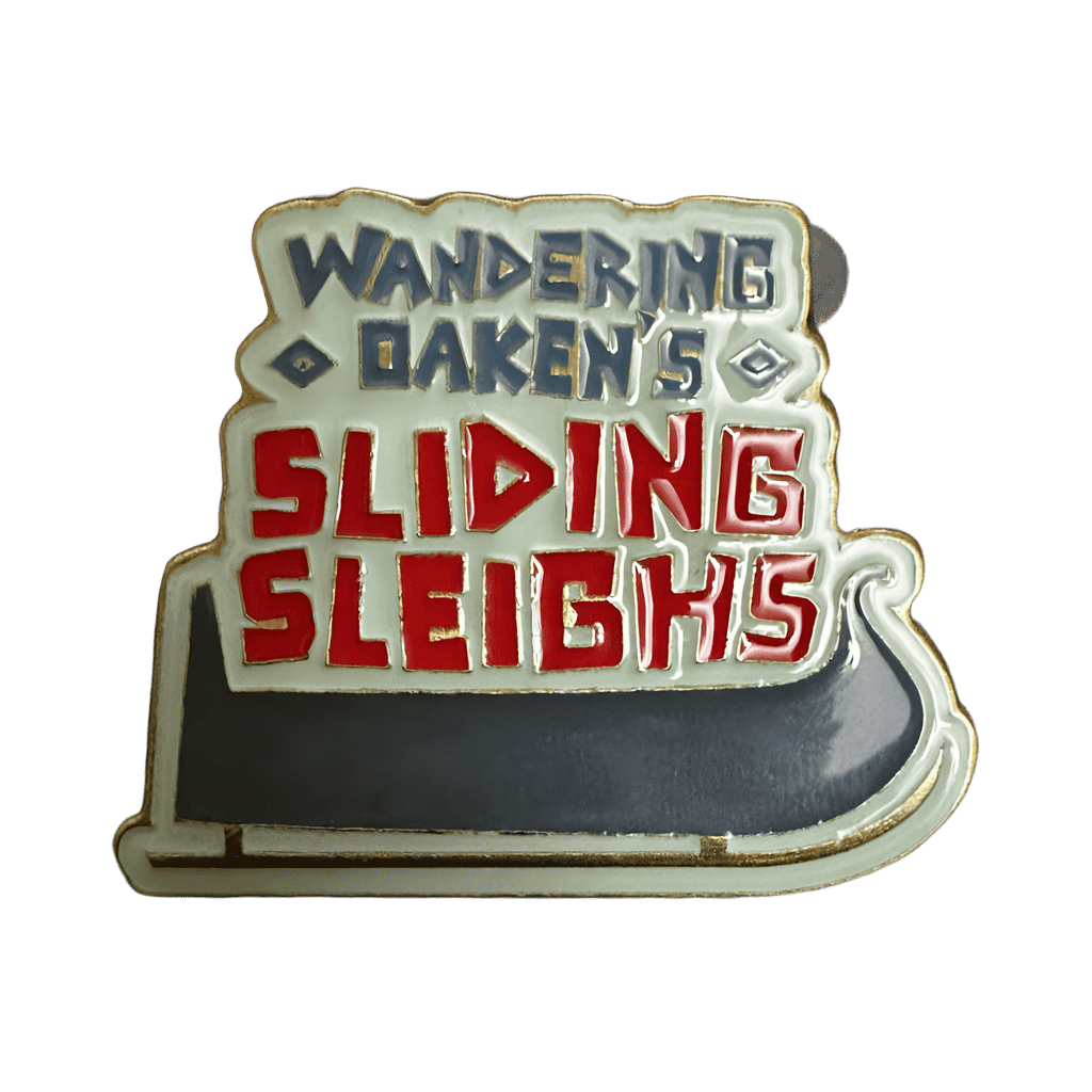 Wandering oakens sliding sleighs Disney pin