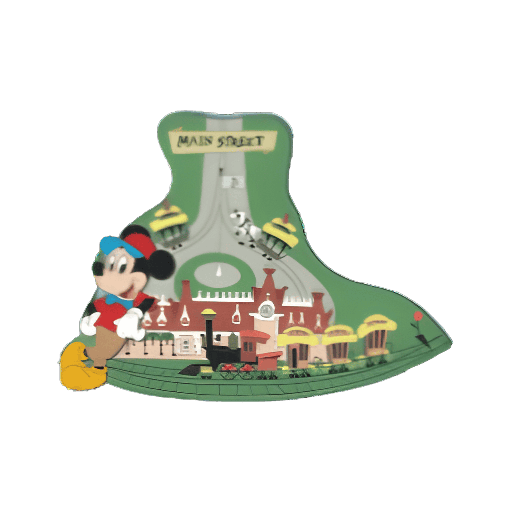 Disneyland Resort 1955 Map Puzzle Framed Set — Mickey at Main Street Disney pin