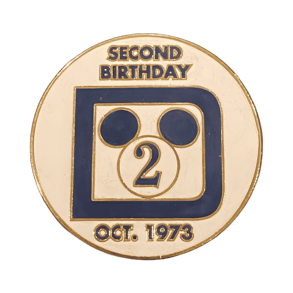 Disney World D Logo (Second Birthday) Disney pin