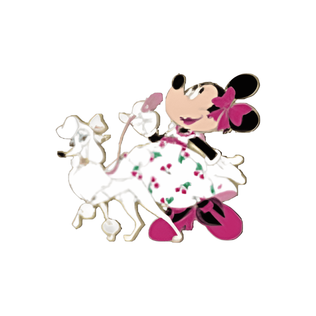 Vintage Minnie with Poodle Disney pin