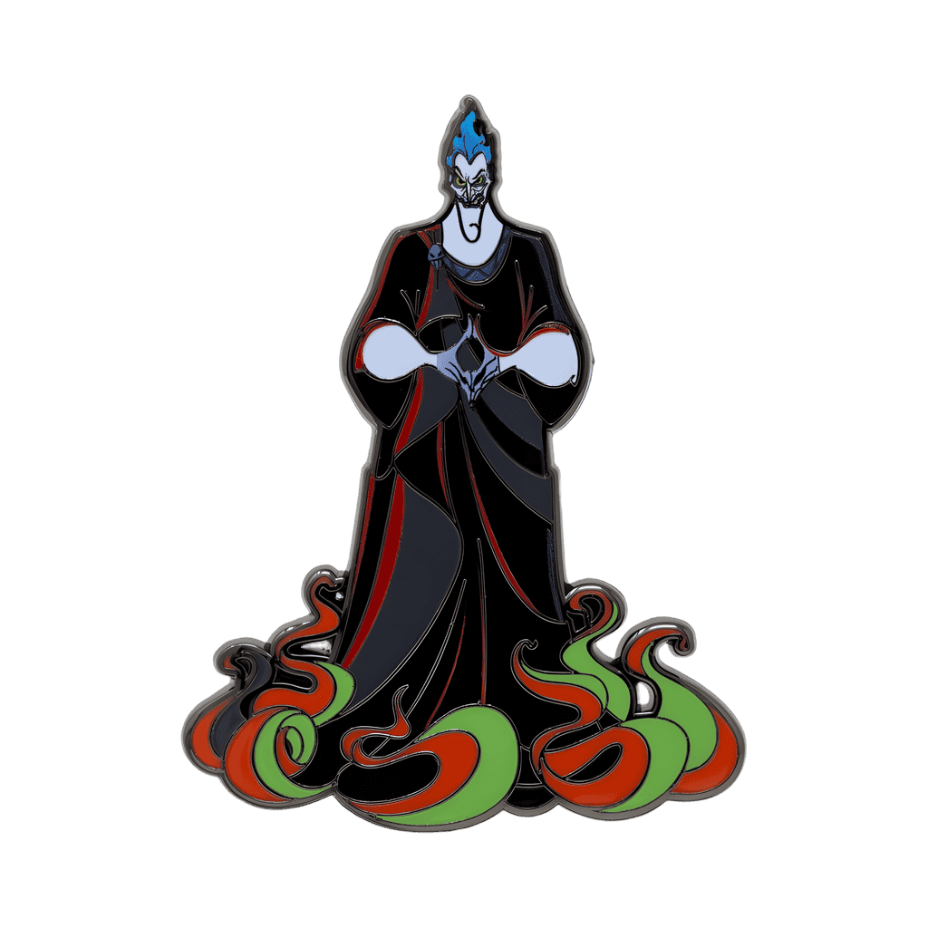 Hades with Red and Green Flames Disney pin