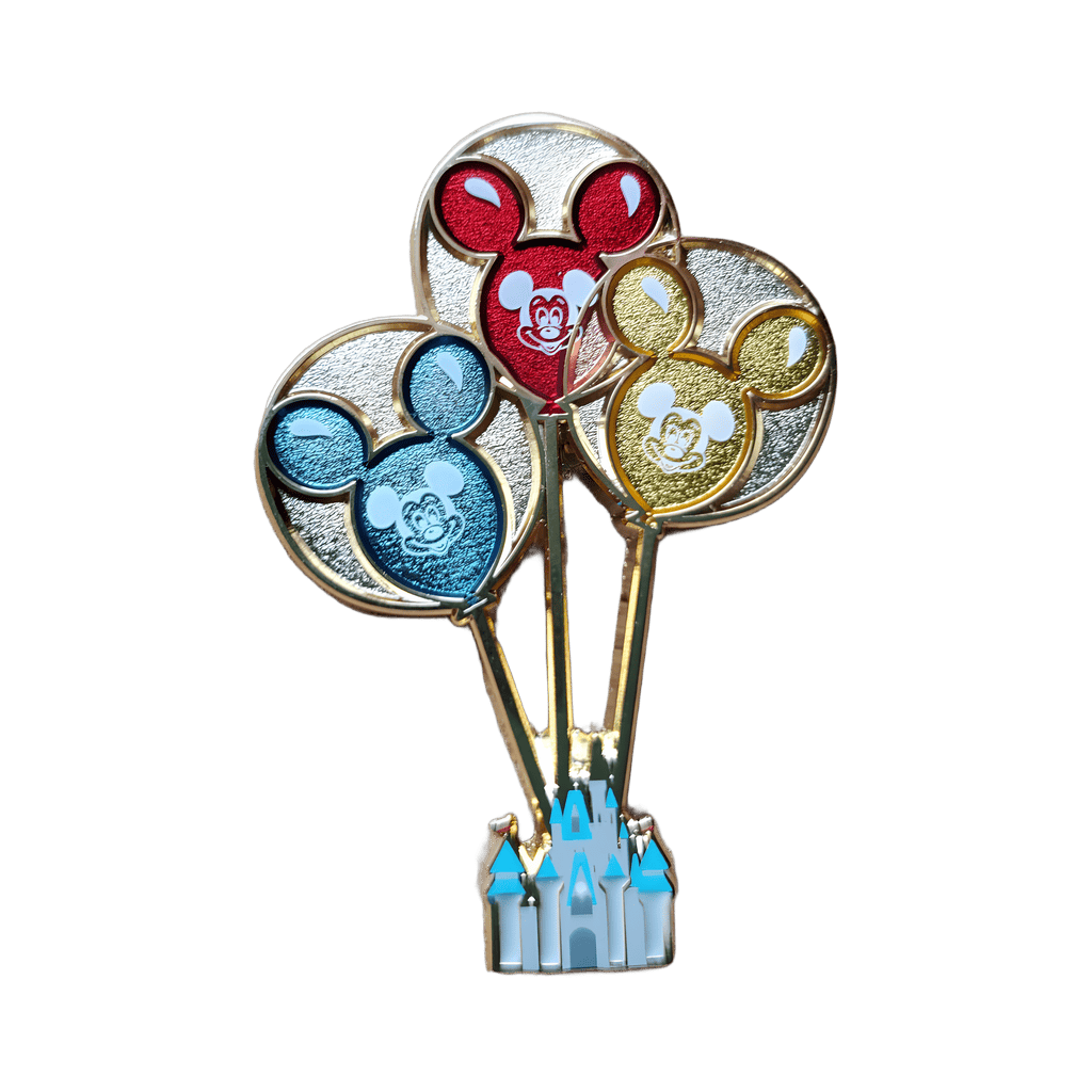 Glitter Mickey Balloons Castle Disney pin