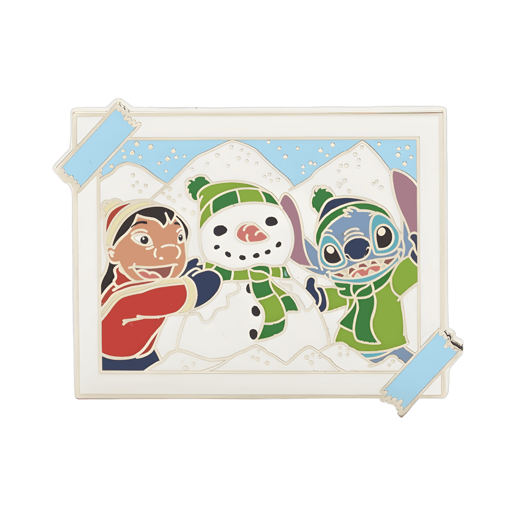 Lilo & Stitch Building Snowman Disney pin