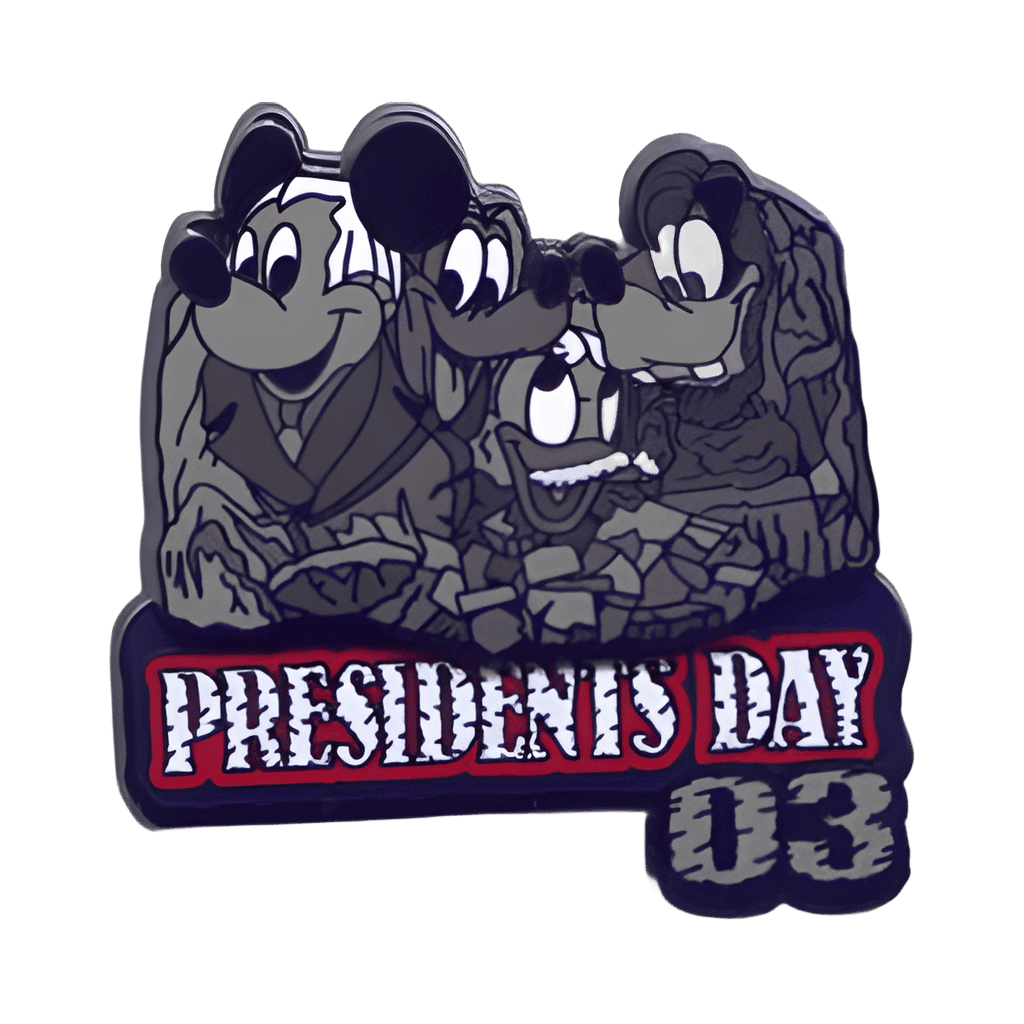 Mickey and Friends - Mount Rushmore - Presidents' Day 2003 Disney pin