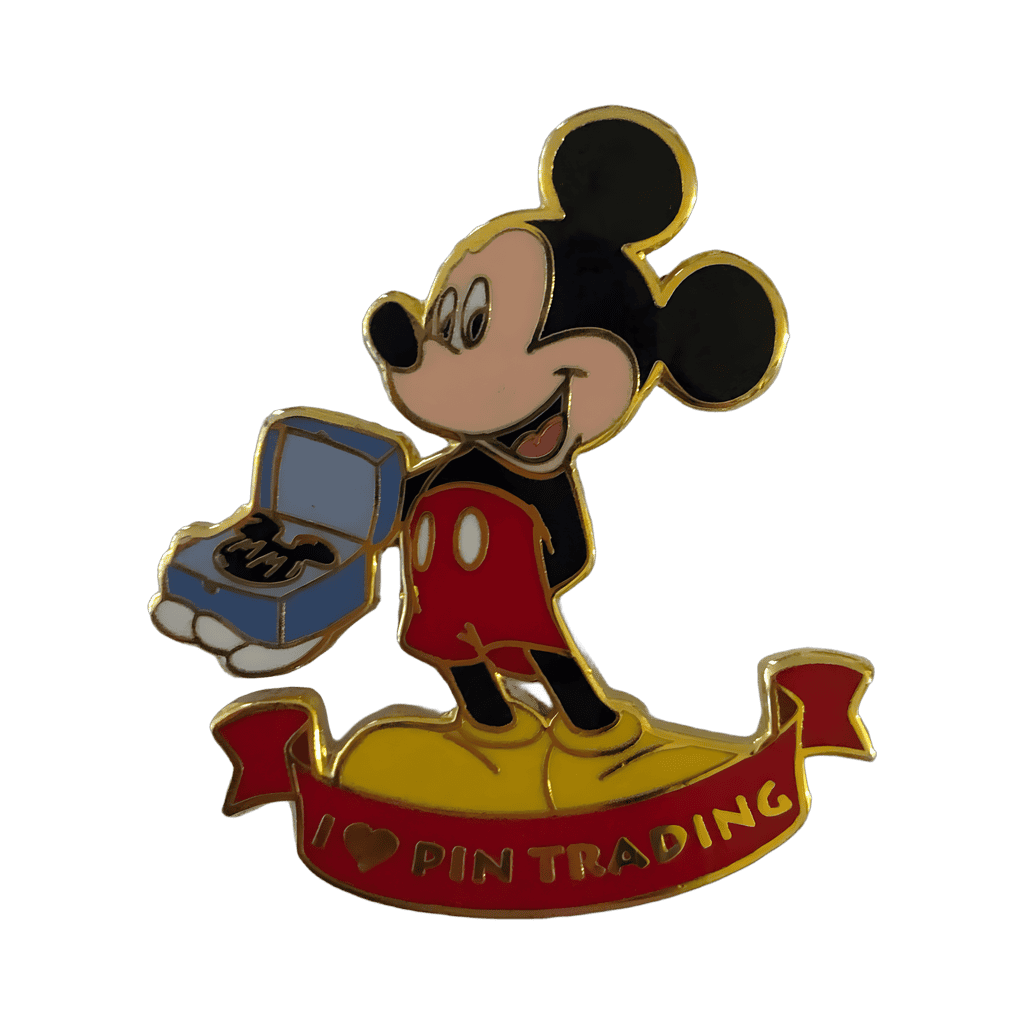 Mickey Holding Pin Box - I Heart/Love Pin Trading Disney pin