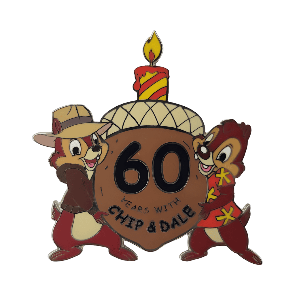60 Years of Chip and Dale Disney pin