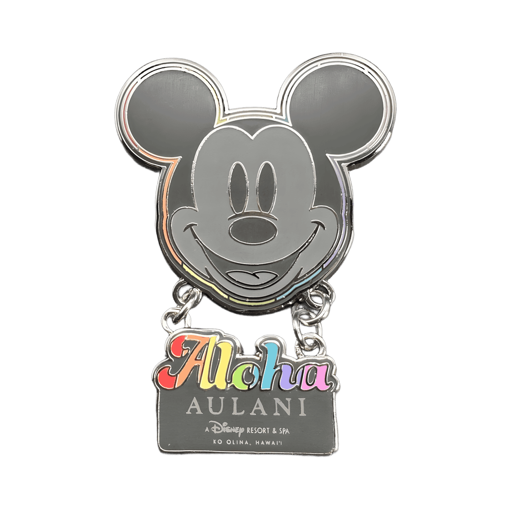Mickey Mouse with Aloha signature Disney pin