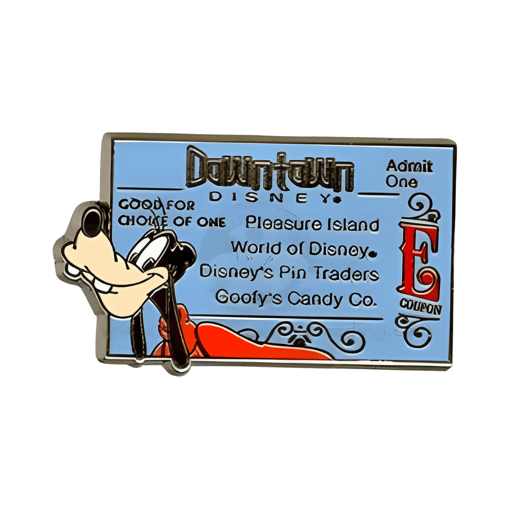 Goofy - E Ticket = Downtown Disney Disney pin