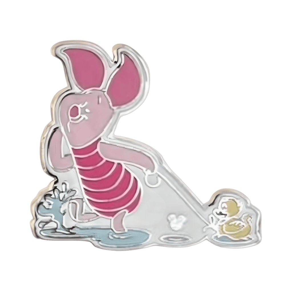 Piglet Splashing in Water Disney pin