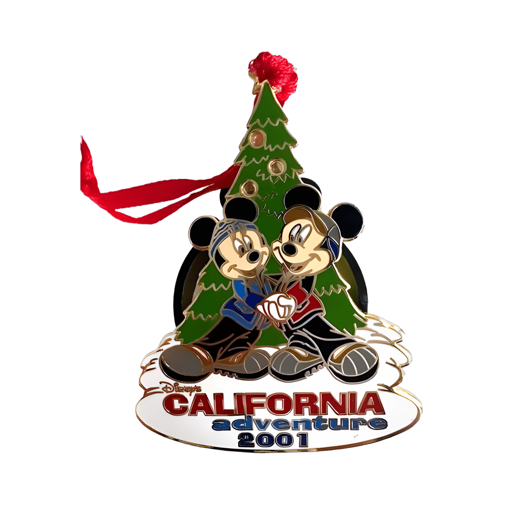 Mickey and Minnie with Light-up Tree Ornament - Disney California Adventure Disney pin