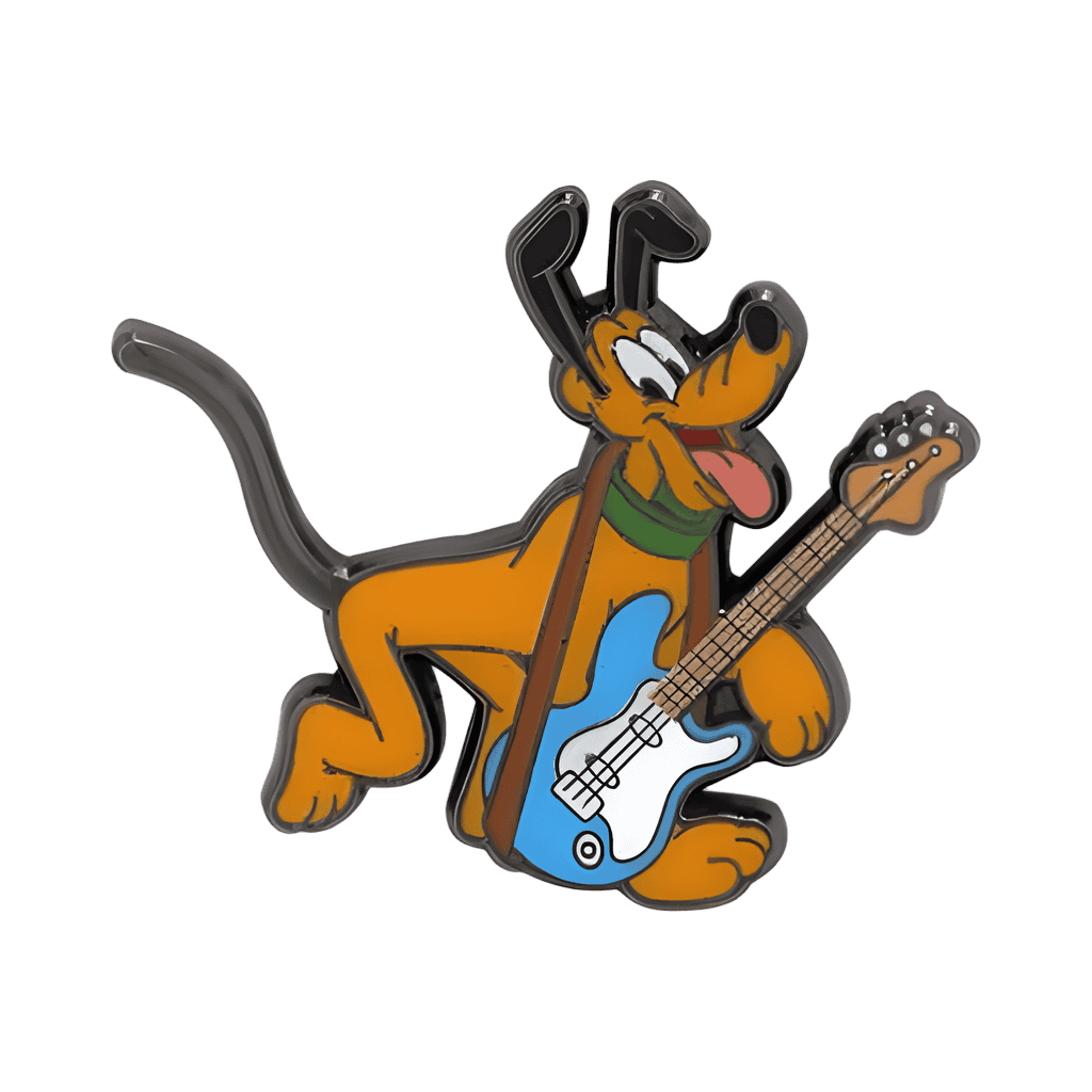 Pluto with guitar Disney pin